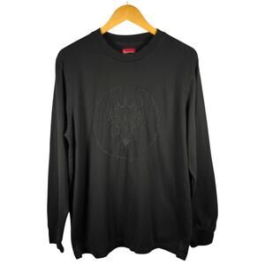 Supreme FW18 Crest Embroidered L/S Top Men’s L - Designer Streetwear Skater Punk